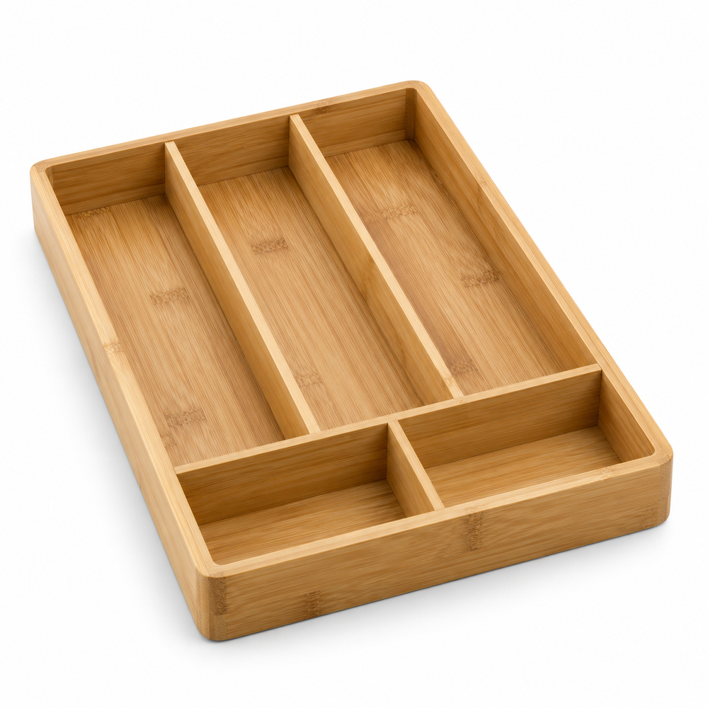 Bamboo Cutlery Drawer Tray