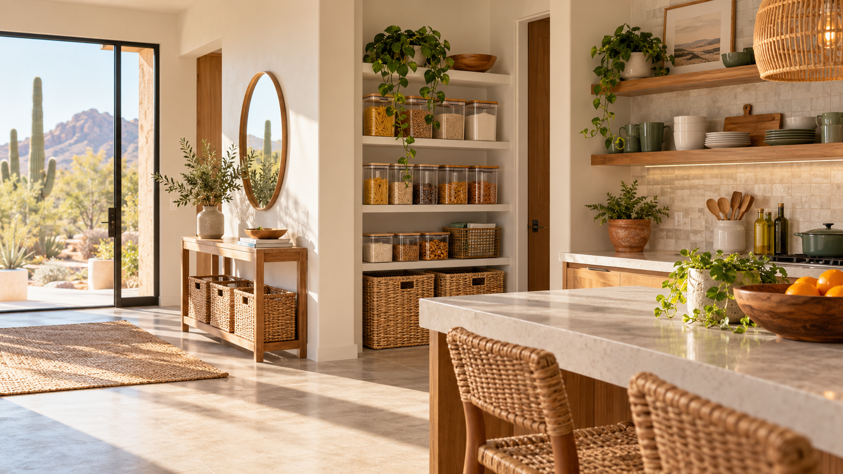 Organized Arizona home interior